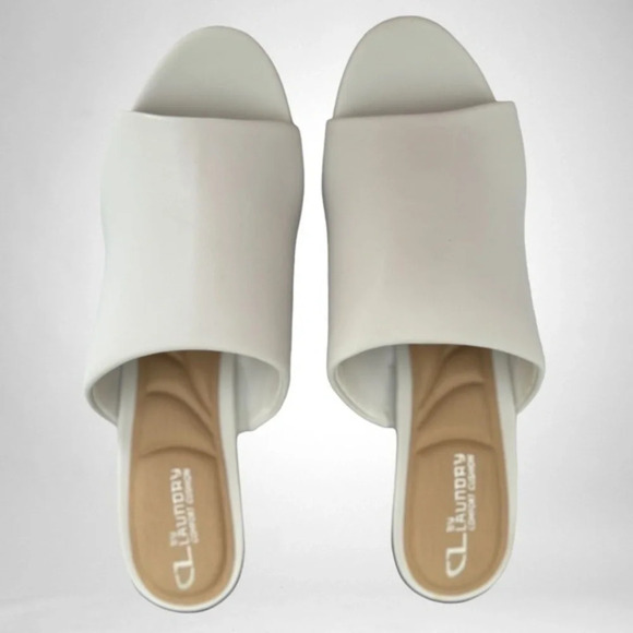 CL by Laundry Get On Platform Heel Sandals in White New in Box size 10 / 41 - Picture 3 of 16